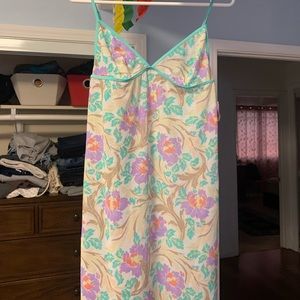 Floral y2k mesh mini dress